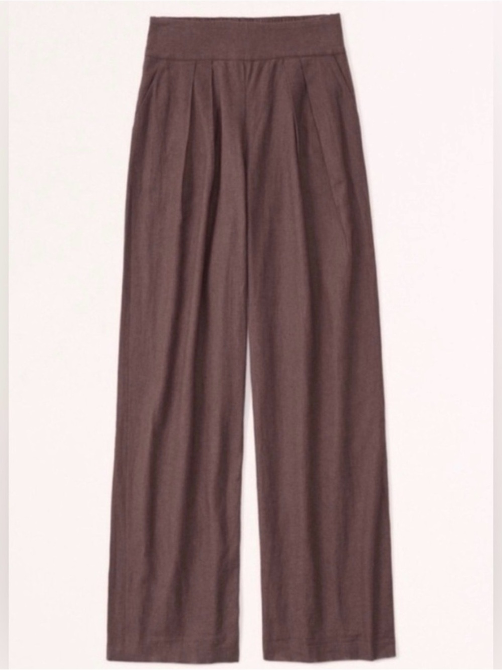 Abercrombie & Fitch Neutral-Tone Elastic Waist Skirt